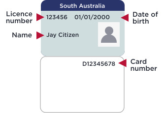 SA Australian driver licence