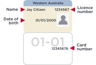 WA Australian driver licence
